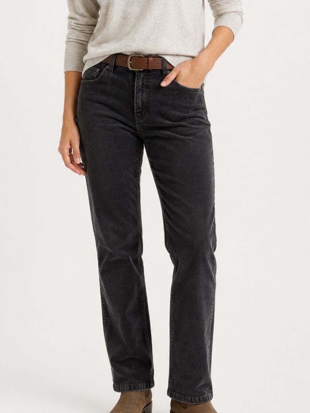Patagonia Gray Corduroy Pants Womens 31 Organic Cotton Straight Granola Fall